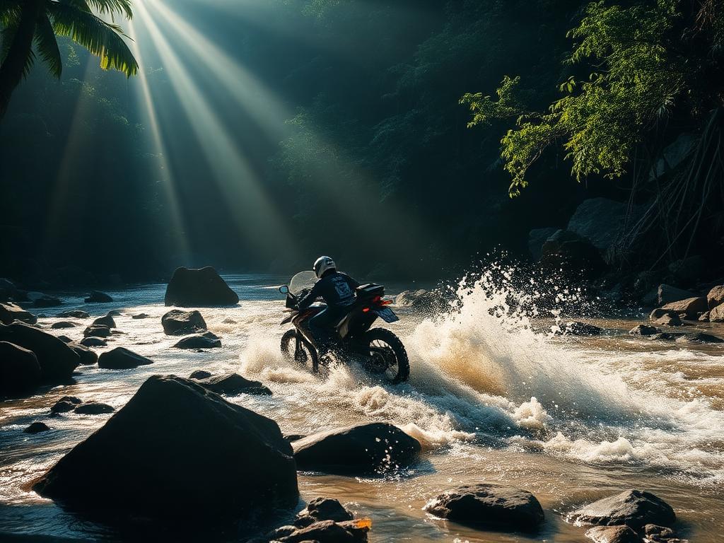 Tour AVENTURA EN LOS RÍOS de motocross en República Dominicana